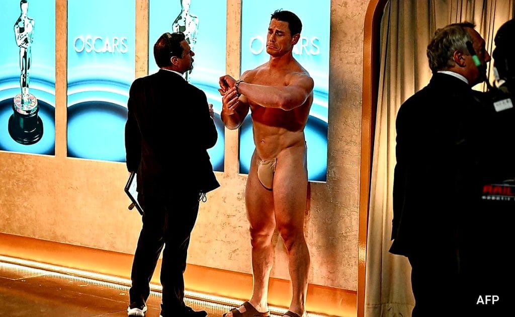 John Cena was really naked in the Oscar awards 2024?