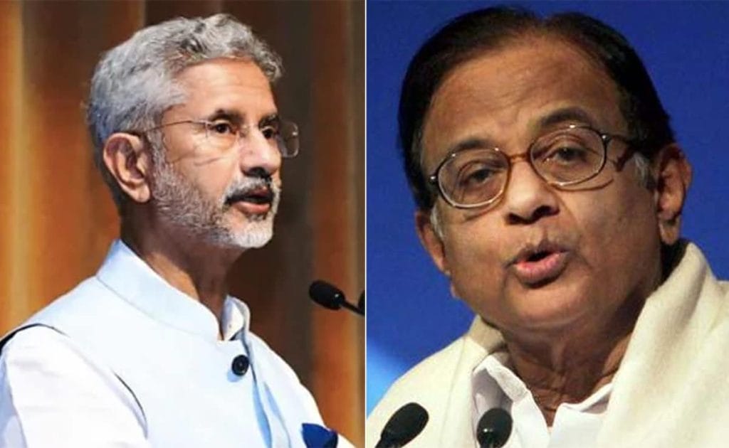 P Chidambaram attacks S Jaishankar: ‘From liberal officer to RSS mouthpiece’.