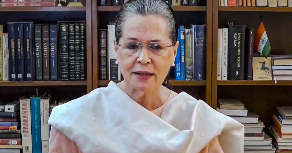 ‘Promoted hatred for political gain’: Sonia Gandhi attacks Modi, BJP in video message.