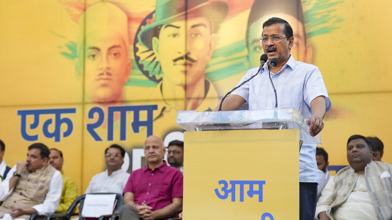 AAP chief Arvind Kejriwal’s ‘worse than British’ jibe at BJP.