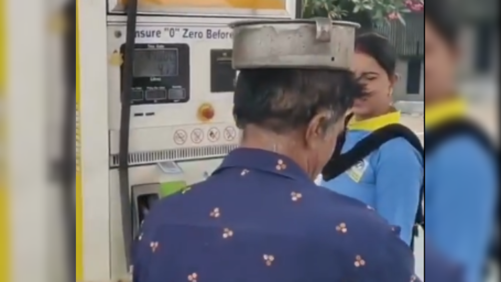 Indore biker’s milk lid trick to get petrol backfires, pump shut down.