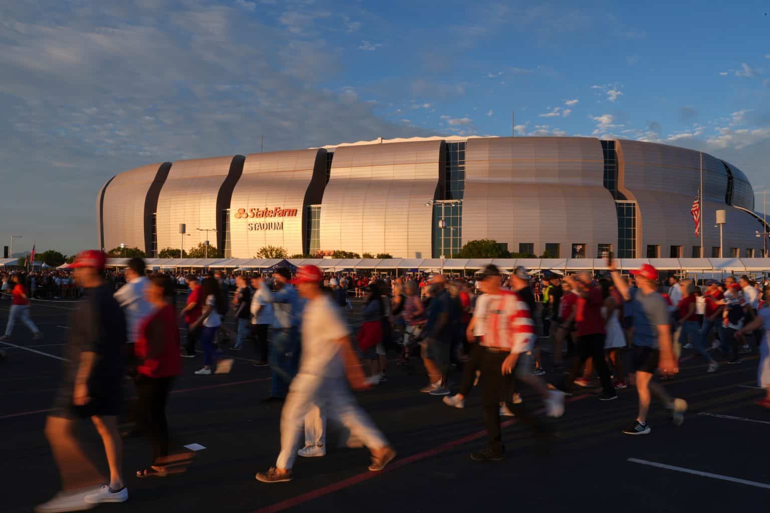 Charlie Kirk memorial: Cars line up from 4am at Arizona stadium, large turnout expected.