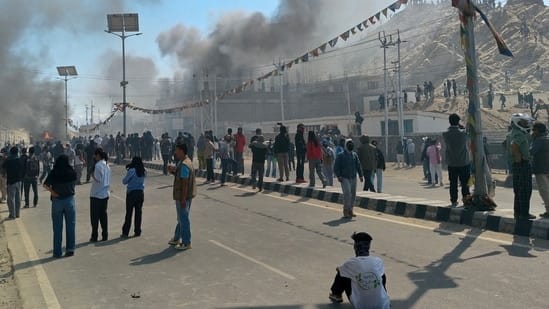 How Ladakh protest turned into mob violence: Govt sees sinister plot in ‘references to Gen Z’.