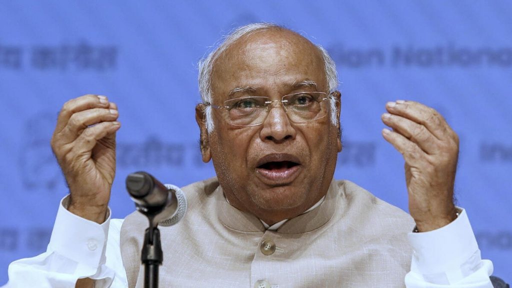 Decision on Karnataka CM change rests with Congress high command, says Kharge.